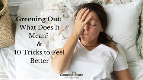 How to Feel Better After Greening Out: Exploring the Unpredictable Nature of Recovery